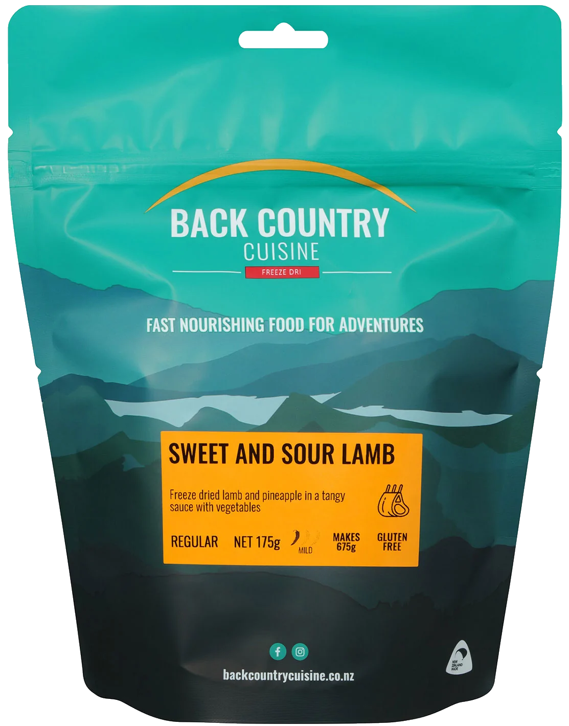 Back Country - Sweet and Sour Lamb - 175 gram pack