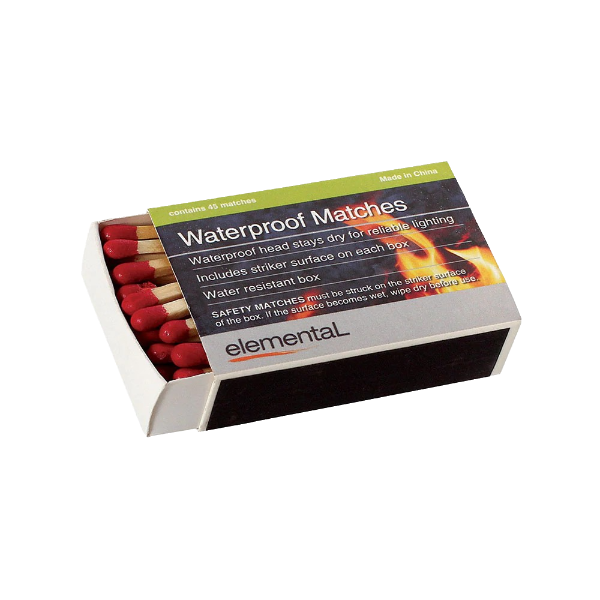 Elemental - Waterproof matches 1 box or 10 boxes