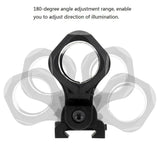 AloneFire - Flashlight Bracket Mount for 21mm Picatinny Rail