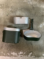 German 3-Piece Mess Kit (Used and missing carry handle)