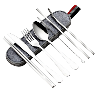 Faroot - 8Pc Stainless Steel Cutlery set in felt bag
