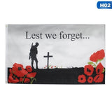 ANZAC Flag s- Lest We Forget - 12 different styles