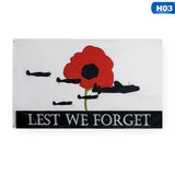 ANZAC Flag s- Lest We Forget - 12 different styles