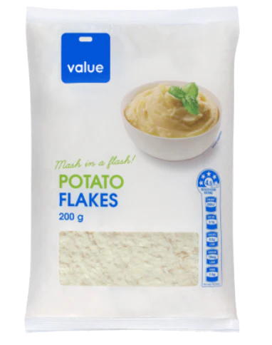 Value - Potato Flakes (Mash in a flash) (200g)