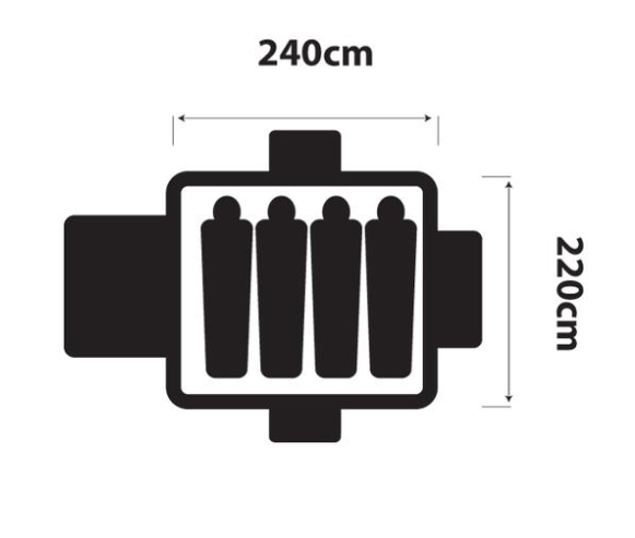 OZtrail - Tasman 4V Dome Tent