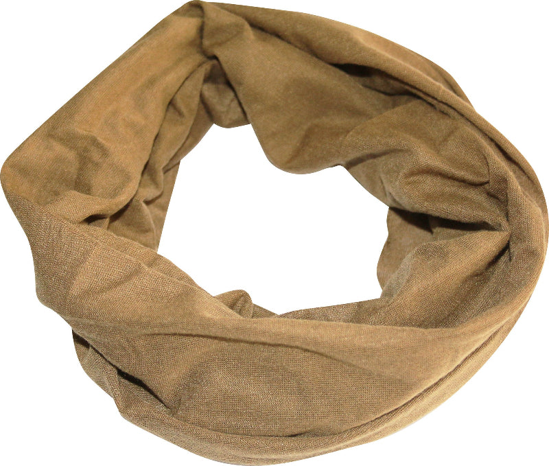 tan head snood on a white background