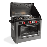 Companion - Portable 2 Burner Stove oven combo Stainless Steel