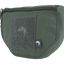 Green pouch with a patch and logo on a white background